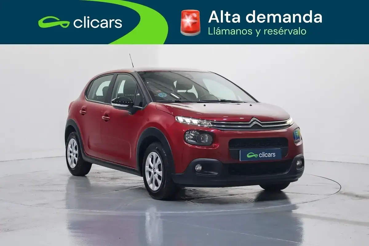 Usado Citroën C3 Feel 110 CV (80 kW) 2018 Rojo Utilitario