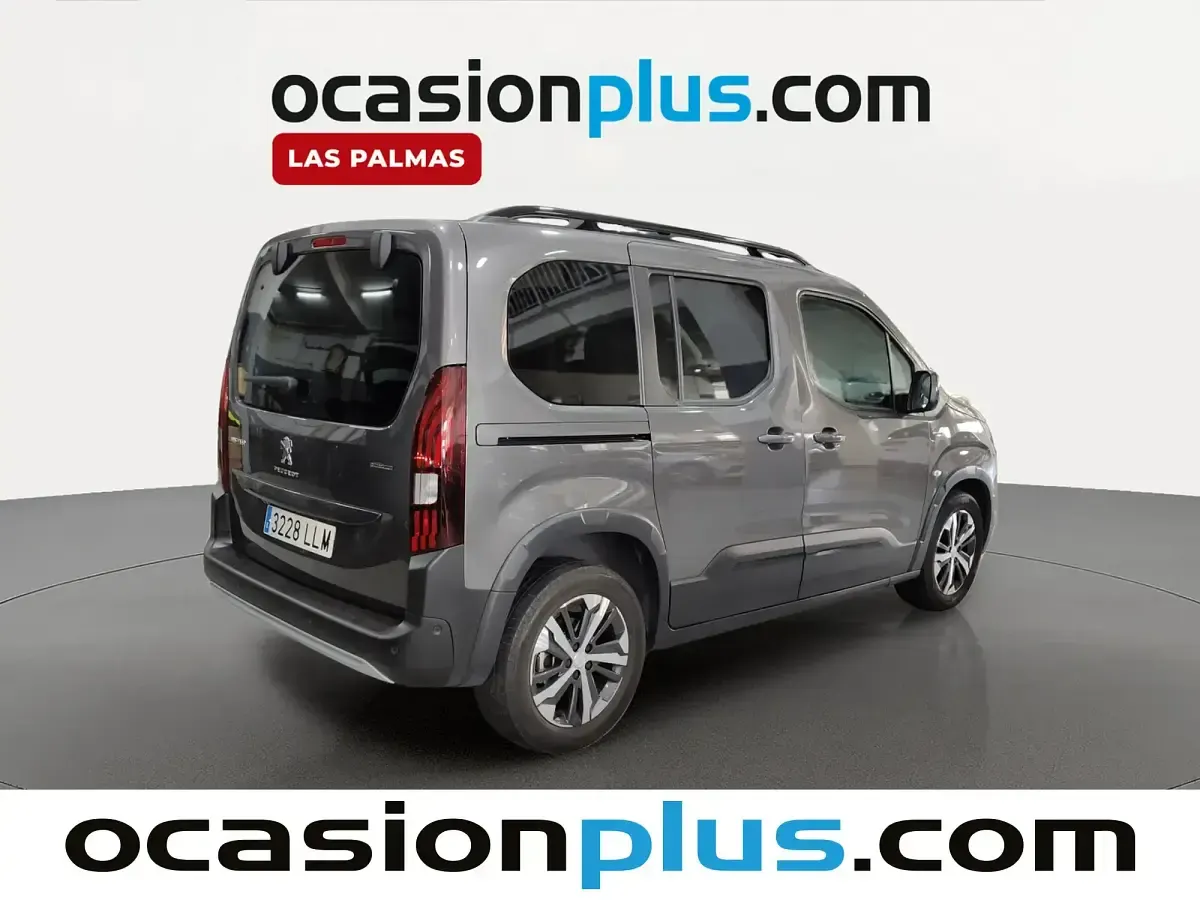 Usado Peugeot Rifter GT-line 100 CV (73 kW) 2020 Gris Monovolumen