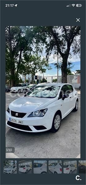 Usado Seat Ibiza Style 75 CV (55 kW) 2016 Blanco Berlina