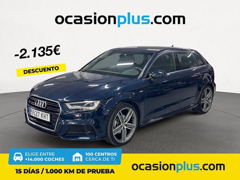 Azul Usado 2018 Audi A3 S-Line Utilitario | 23.490 € (Precio justo) - Imagen 1/4