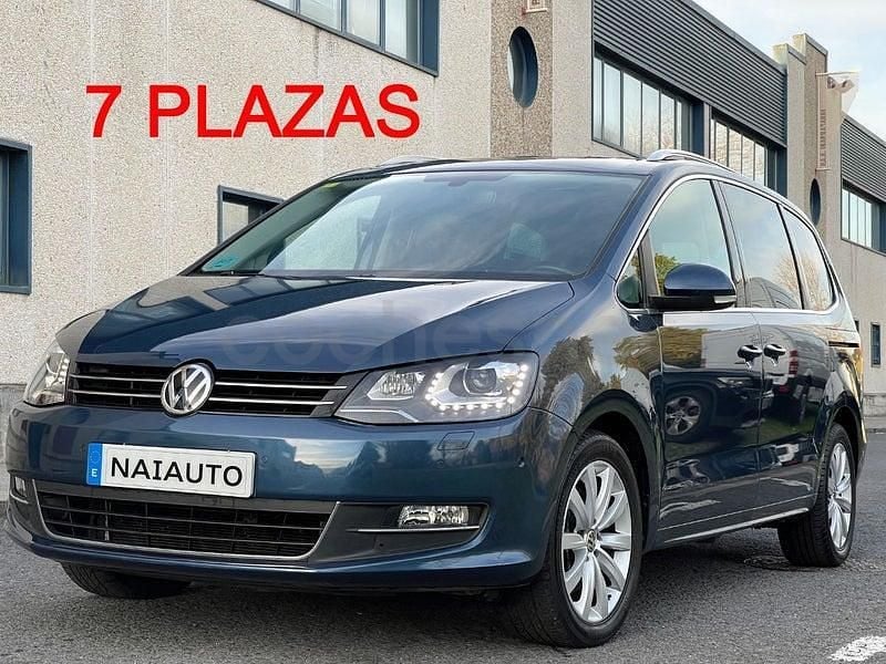 Usado VW Sharan Sportline 184 CV (135 kW) 2016 Azul Monovolumen