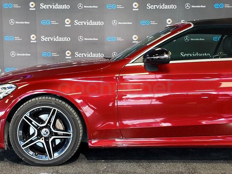 Usado Mercedes C200 184 CV (135 kW) 2018 Rojo Descapotable