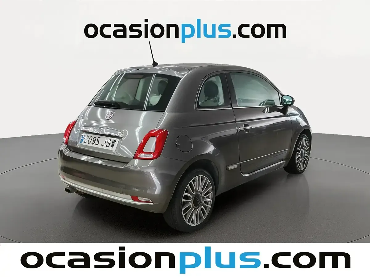 Usado Fiat 500 Lounge 69 CV (50 kW) 2016 Gris Utilitario