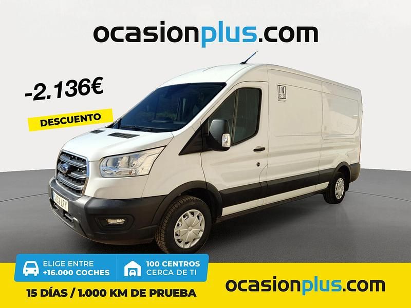 Blanco Usado 2021 Ford Transit Trend Berlina | 23.500 € (Precio justo) - Imagen 1/4