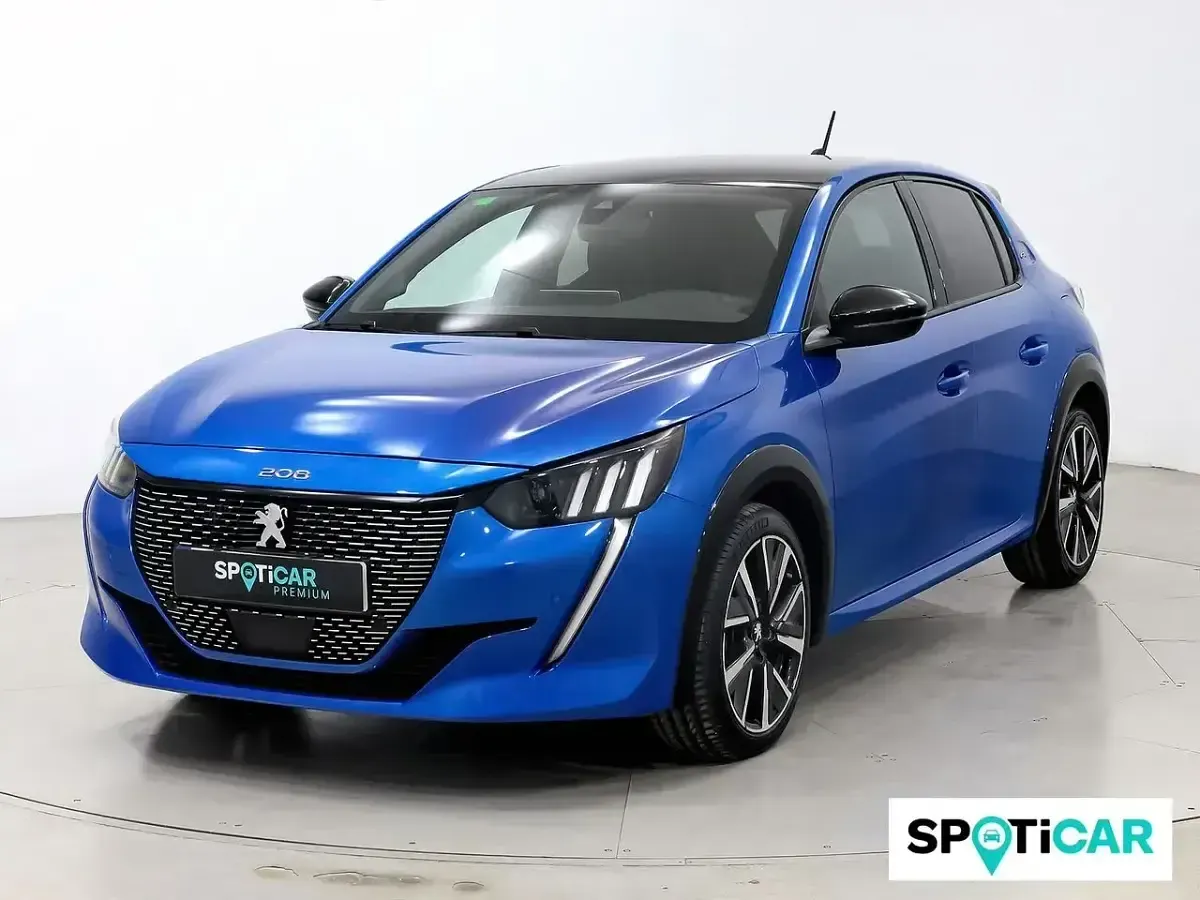 Usado Peugeot 208 GT-line 101 CV (74 kW) 2019 Azul Utilitario