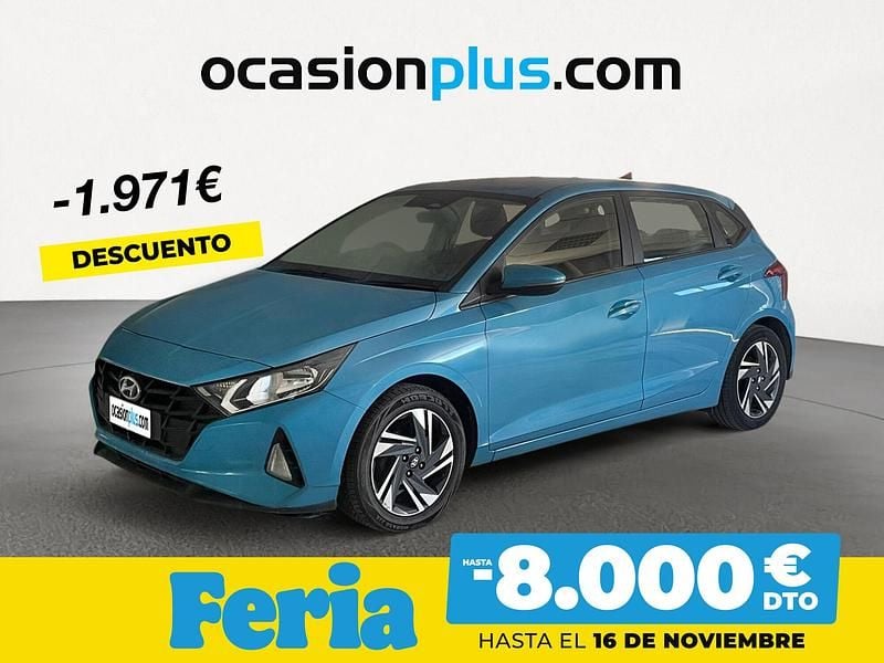 Azul Usado 2022 Hyundai i20 Berlina | 12.450 € (Precio justo) - Imagen 1/4