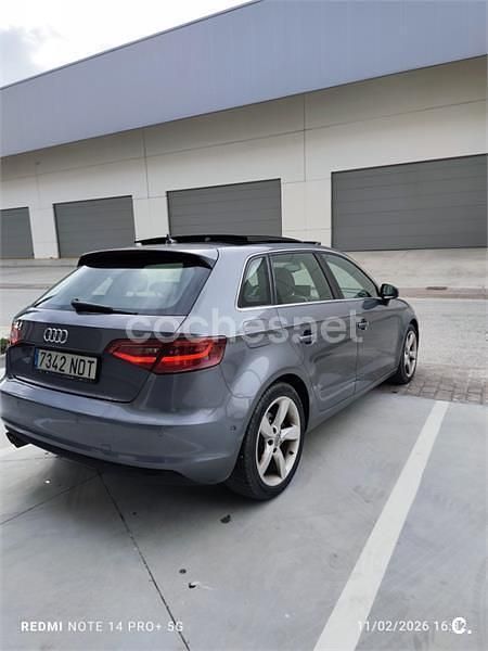 Usado Audi A3 Ambition 150 CV (110 kW) 2014 Gris / plata Berlina