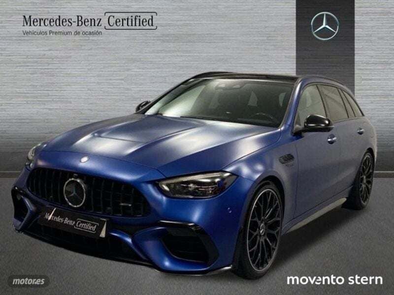 Magno spektralblau lackierung Usado 2023 Mercedes C63 AMG AMG Familiar | 94.800 € - Imagen 1/4