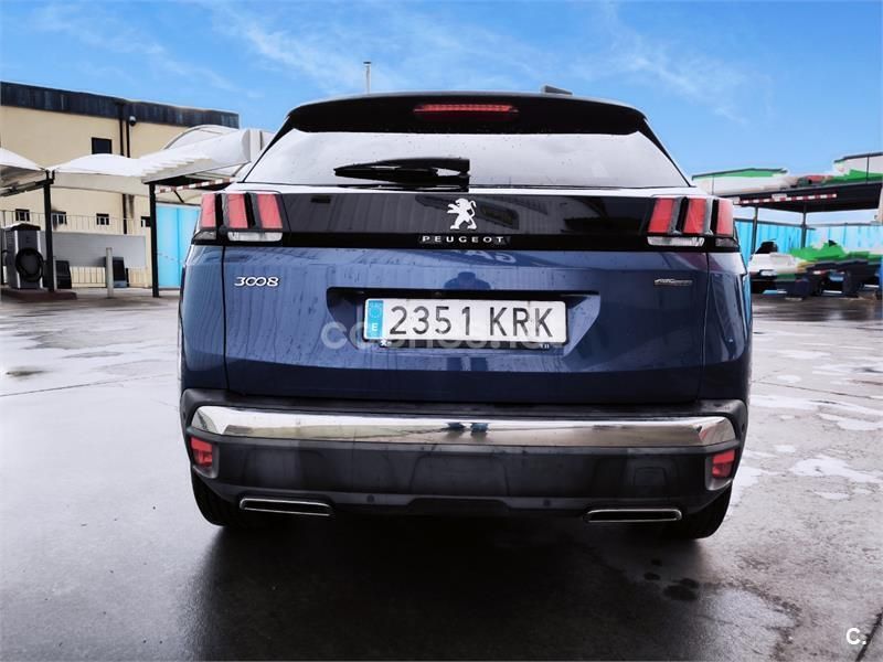 Usado Peugeot 3008 GT-line 165 CV (121 kW) 2018 Azul SUV