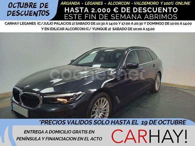 Gris / plata Usado 2021 BMW 530e Familiar | 29.330 € (Buen precio) - Imagen 1/4