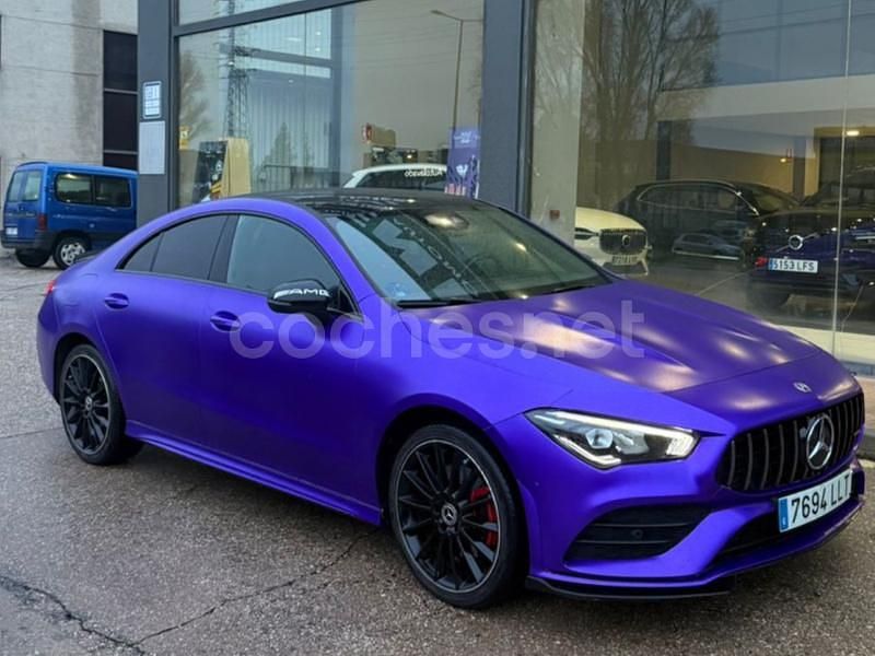 Violeta / lila Usado 2021 Mercedes CLA250e Berlina | 25.500 € (Super precio) - Imagen 1/4