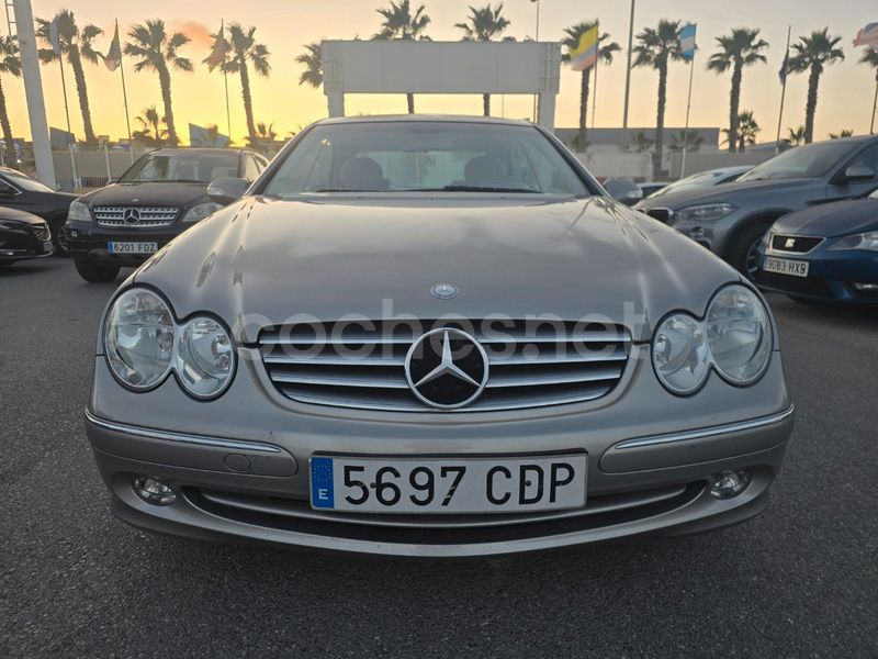 Gris / plata Usado 2003 Mercedes CLK200 Elegance Descapotable | 9400 € (Precio justo) - Imagen 1/4