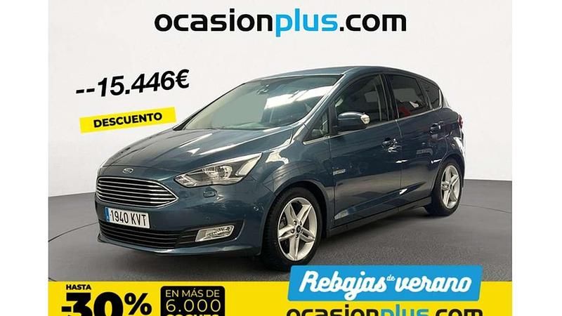 Azul Usado 2019 Ford C-MAX Titanium Monovolumen | 14.900 € (Precio justo) - Imagen 1/4