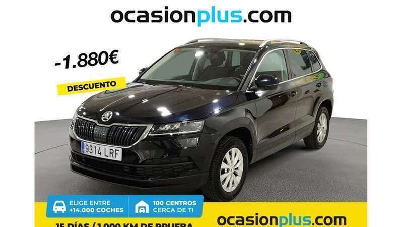 Negro Usado 2021 Skoda Karoq Ambition SUV | 18.810 € (Buen precio) - Imagen 1/4