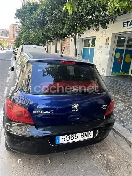 Usado Peugeot 307 90 CV (66 kW) 2001 Azul Utilitario