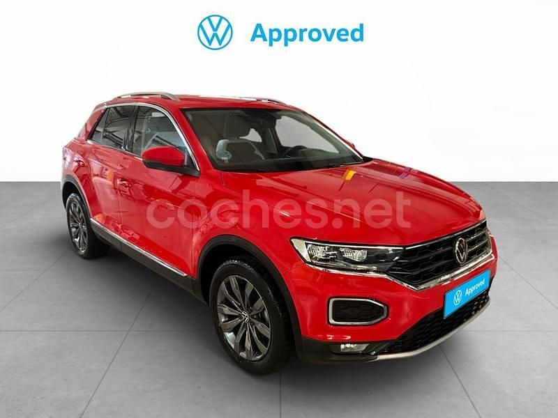 Rojo Usado 2021 VW T-Roc Sportline SUV | 20.900 € (Precio justo) - Imagen 1/4