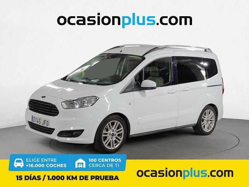 Blanco Usado 2015 Ford Tourneo Courier Titanium Monovolumen | 10.550 € (Precio justo) - Imagen 1/4