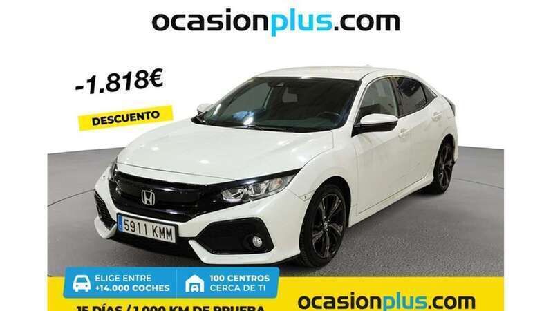 Blanco Usado 2018 Honda Civic Elegance Utilitario | 18.181 € (Precio justo) - Imagen 1/4