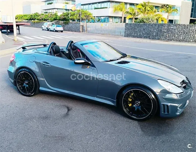 Usado Mercedes SLK200 163 CV (119 kW) 2004 Gris / plata Descapotable