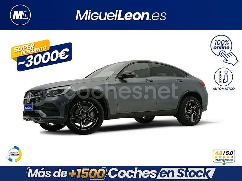 Gris / plata Usado 2021 Mercedes GLC300 Coupe | 39.985 € (Precio justo) - Imagen 1/3