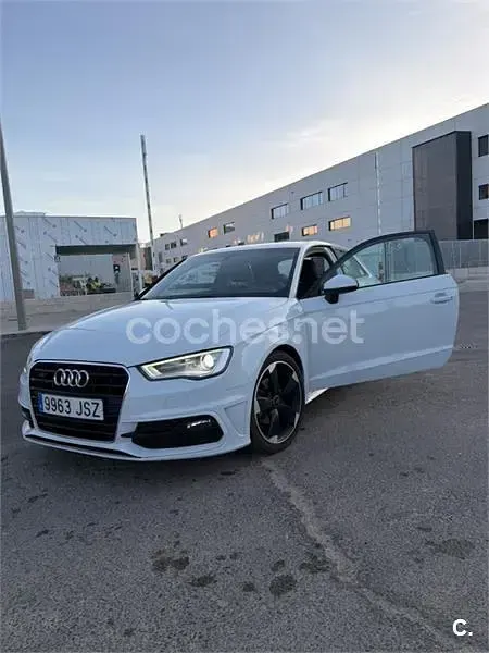 Usado Audi A3 S-Line 110 CV (80 kW) 2016 Blanco Berlina