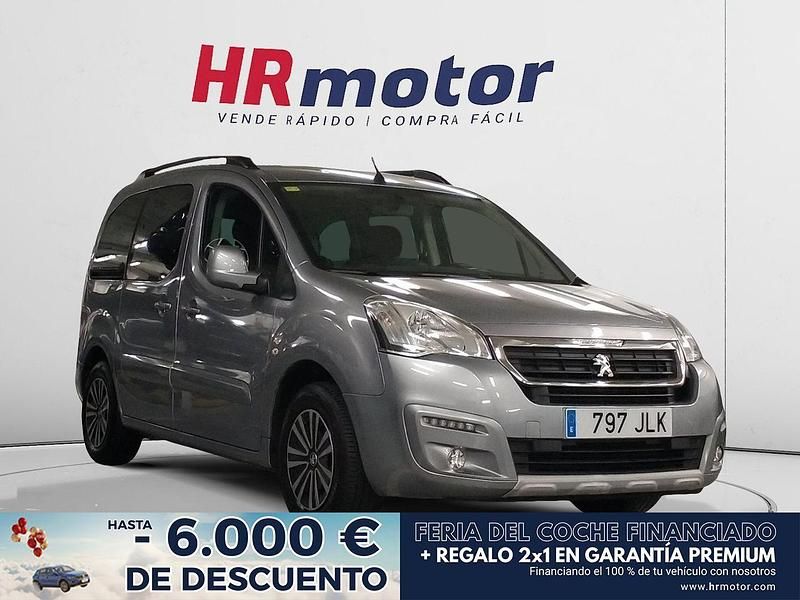 Gris Usado 2016 Peugeot Partner Style Monovolumen | 12.890 € (Precio justo) - Imagen 1/4
