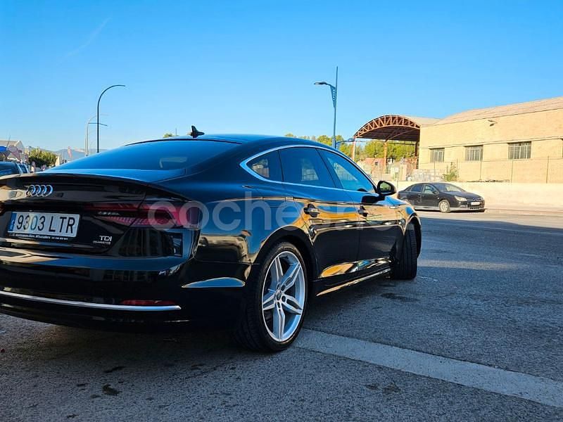 Usado Audi A5 Sportback 218 CV (160 kW) 2018 Negro Utilitario