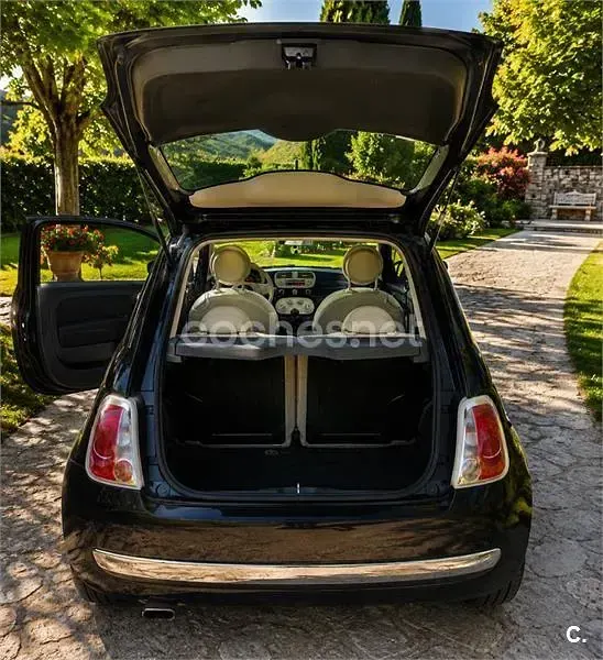 Usado Fiat 500 Lounge 69 CV (50 kW) 2015 Negro Berlina