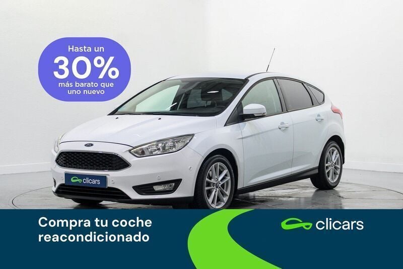 Blanco Usado 2016 Ford Focus Trend Berlina | 9690 € (Precio justo) - Imagen 1/4
