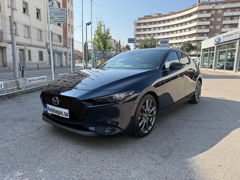Gris Usado 2021 Mazda 3 Berlina | 21.500 € (Un poco caro) - Imagen 1/4