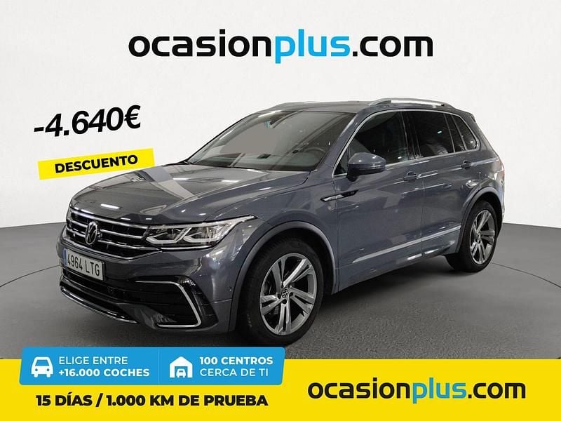 Gris / plata Usado 2021 VW Tiguan R-line SUV | 29.490 € (Precio justo) - Imagen 1/4