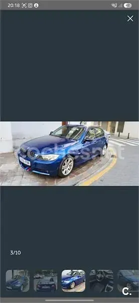 Usado BMW 320 150 CV (110 kW) 2006 Azul Berlina