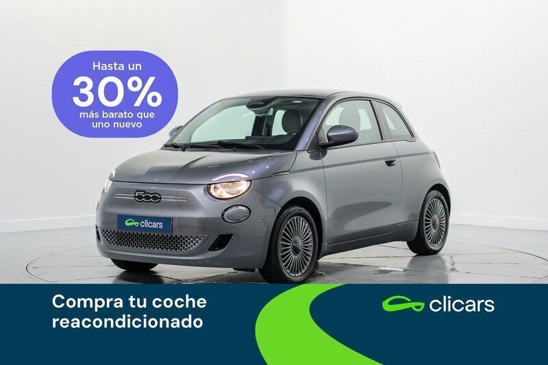 Gris Usado 2022 Fiat 500e Icon Berlina | 16.790 € (Precio justo) - Imagen 1/4