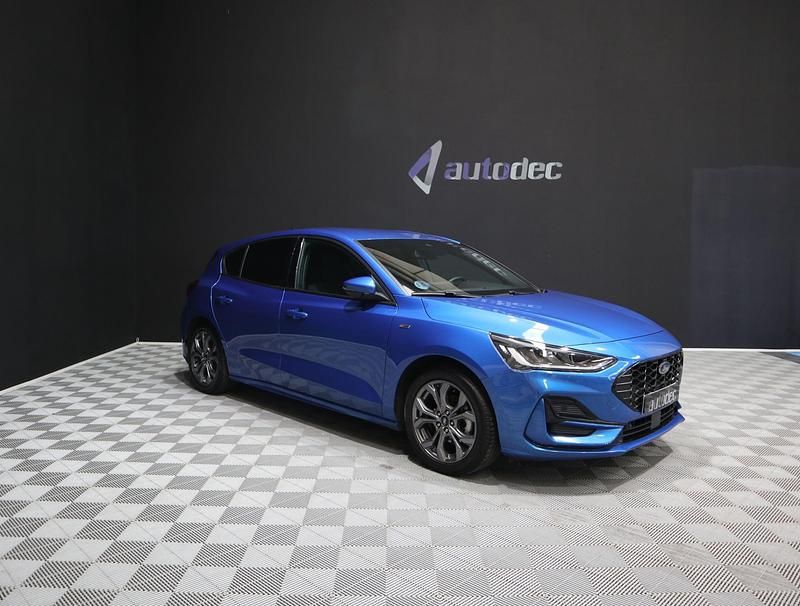 Azul Usado 2023 Ford Focus ST-Line Berlina | 19.900 € (Precio justo) - Imagen 1/4