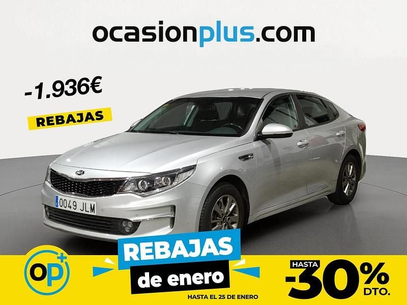 Gris plata Usado 2016 Kia Optima Berlina | 10.454 € (Precio justo) - Imagen 1/4