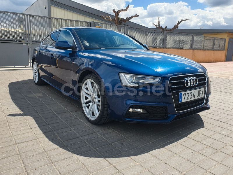 Azul Usado 2015 Audi A5 Sportback S-Line Berlina | 15.200 € (Precio justo) - Imagen 1/4
