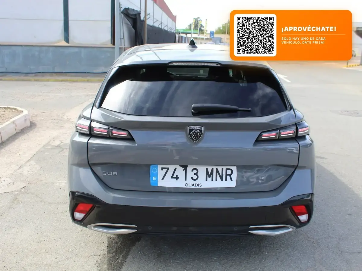 Usado Peugeot 308 Allure 130 CV (95 kW) 2024 Gris Familiar