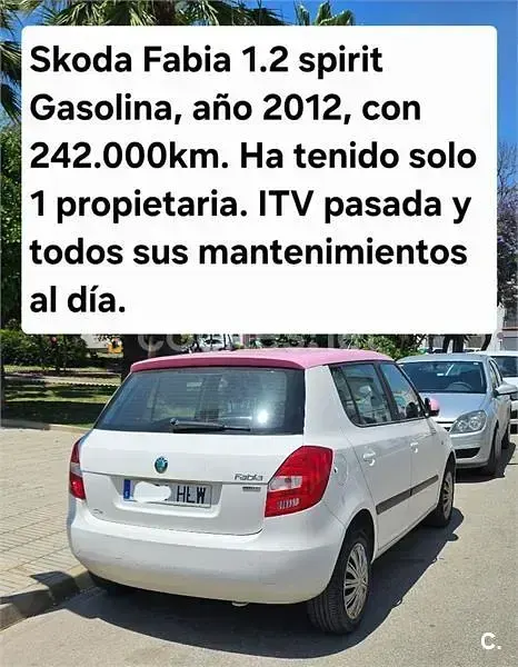 Usado Skoda Fabia 60 CV (44 kW) 2012 Blanco Berlina