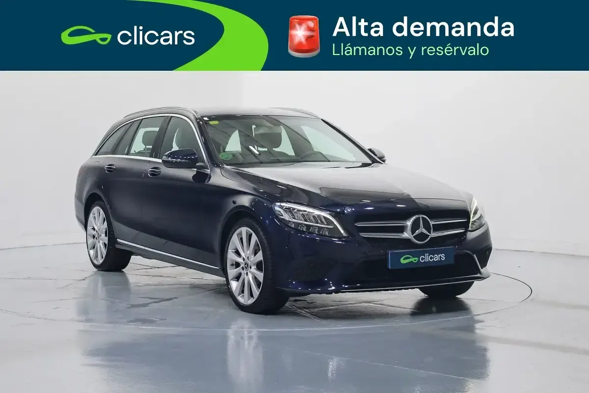Usado Mercedes C220 194 CV (142 kW) 2019 Azul Familiar