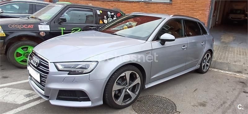 Usado Audi A3 S-Line 150 CV (110 kW) 2017 Gris / plata Berlina