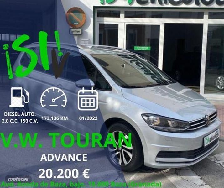 Plateado Usado 2022 VW Touran Advance Monovolumen | 19.600 € (Super precio) - Imagen 1/4