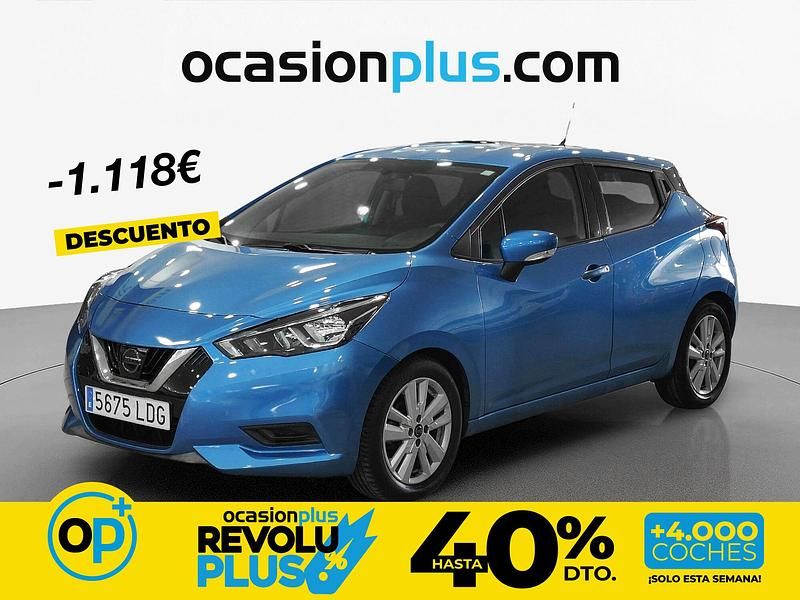 Usado Nissan Micra Acenta 100 CV (73 kW) 2019 Azul Utilitario