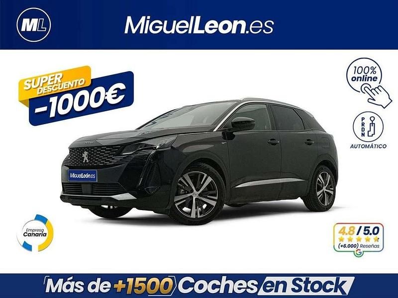 Negro Usado 2021 Peugeot 3008 GT SUV | 18.985 € (Precio justo) - Imagen 1/3