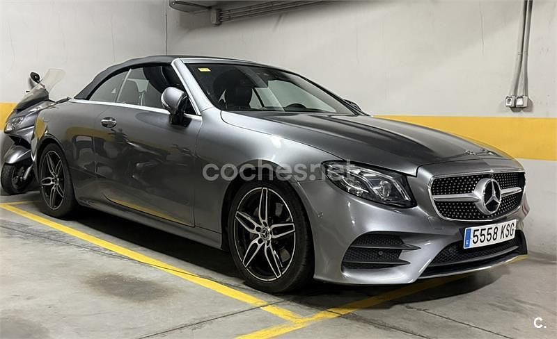 Gris / plata Usado 2018 Mercedes E220 Descapotable | 34.950 € (Precio justo) - Imagen 1/4