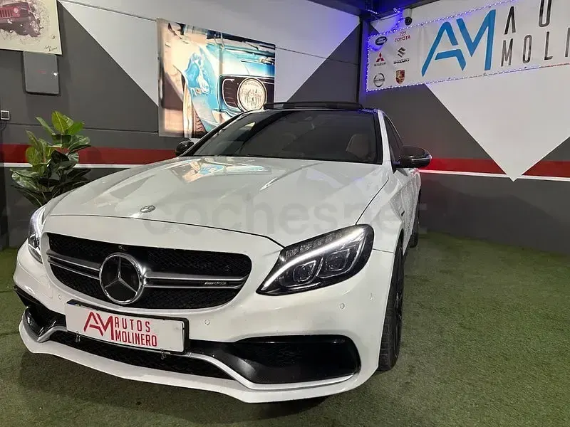 Usado Mercedes C63S AMG 510 CV (375 kW) 2017 Blanco Berlina