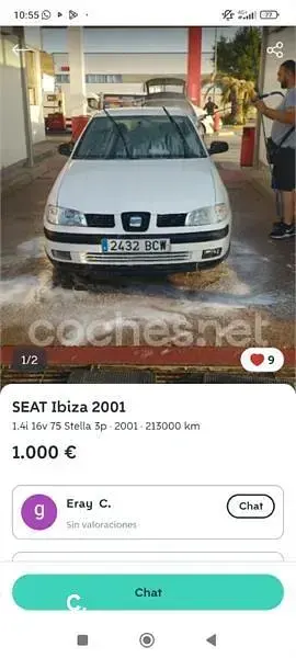 Usado Seat Ibiza Stella 60 CV (44 kW) 2000 Blanco Utilitario