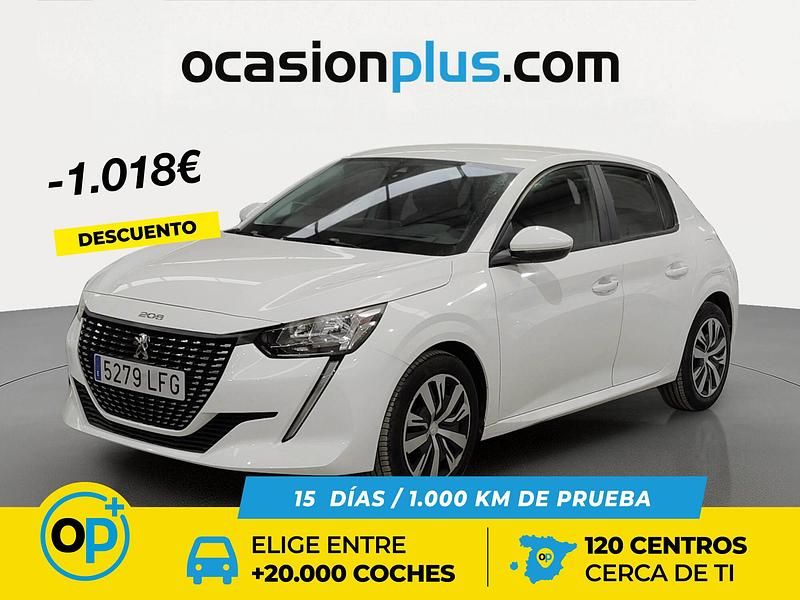 Usado Peugeot 208 Active 75 CV (55 kW) 2020 Blanco Utilitario