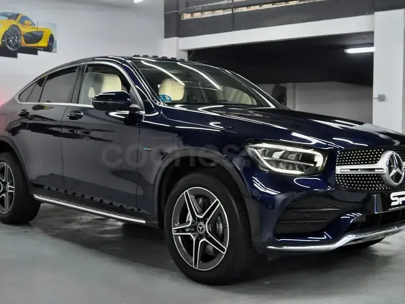 Usado Mercedes GLC300e 320 CV (235 kW) 2020 Azul SUV