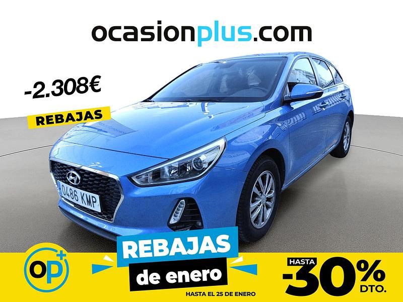 Azul Usado 2018 Hyundai i30 Familiar | 12.190 € (Precio justo) - Imagen 1/4