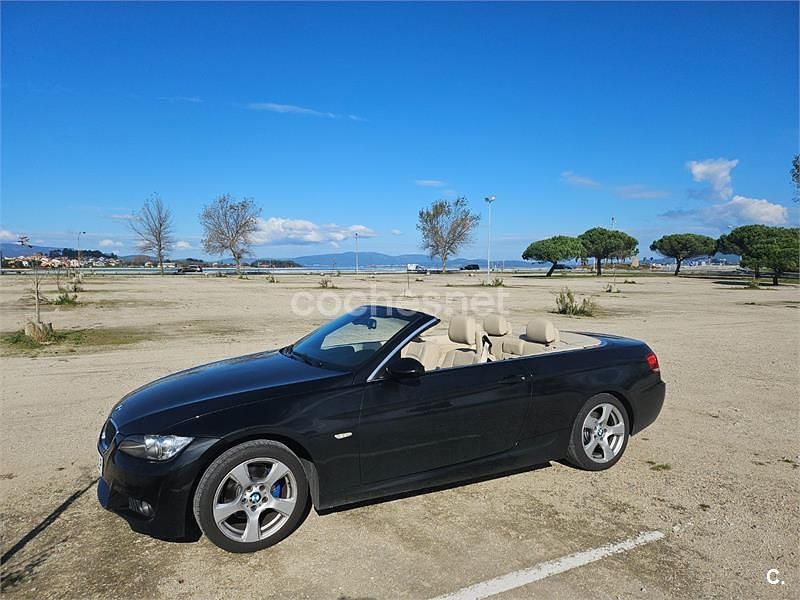 Negro Usado 2009 BMW 320 Cabriolet Descapotable | 10.400 € (Buen precio) - Imagen 1/4